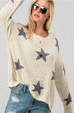 Star Print Knit Top - Olive & Sage Boutique