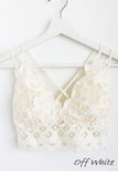 Crochet Lace Bralette - Off White - Olive & Sage Boutique