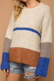 Colorblock Sweater - Olive & Sage Boutique