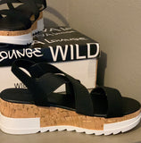 Strappy Platform Sandals - Black - Olive & Sage Boutique