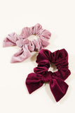 Velvet Bow Scrunchies - Olive & Sage Boutique